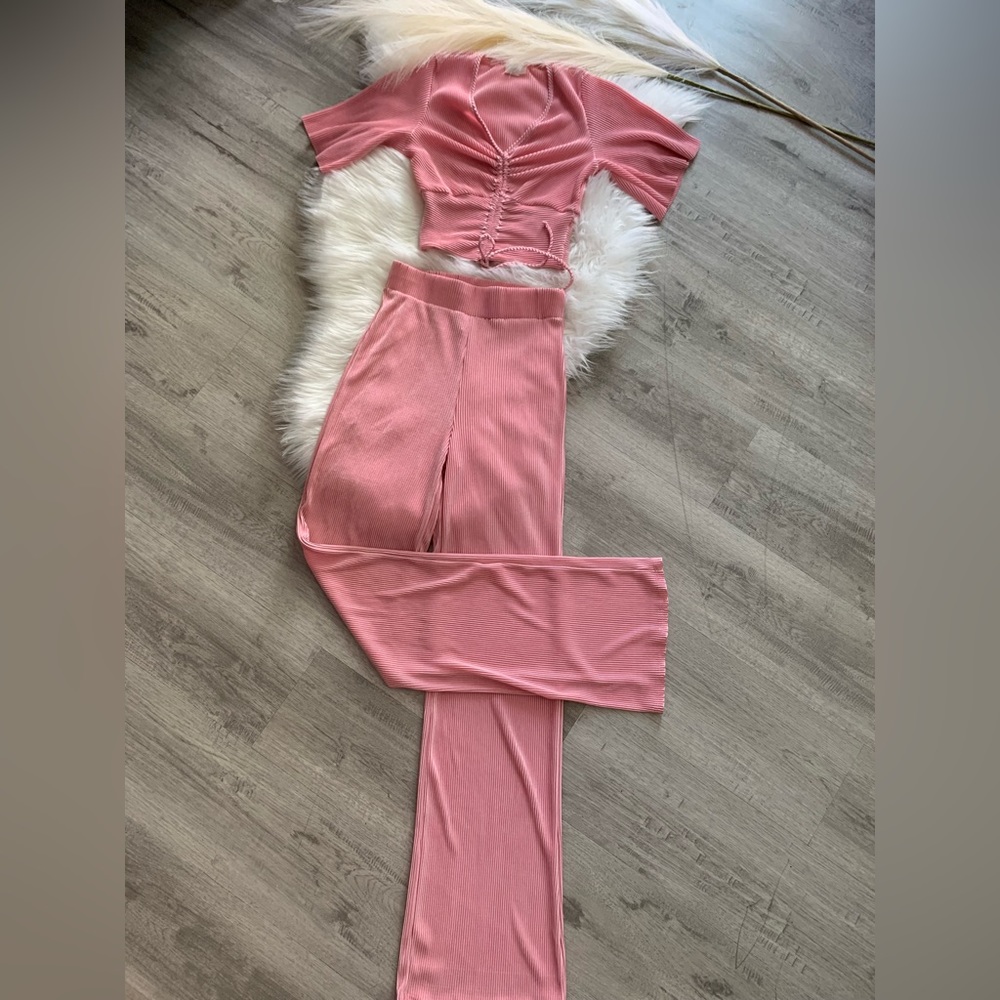 2 pc flared pants set